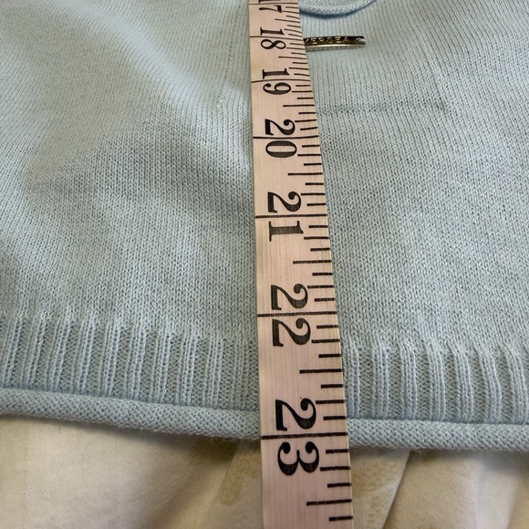 MerSea Womens Oversized Catalina Knit Sweater One Size P Blue Pockets Minimalist - Picture 11 of 11